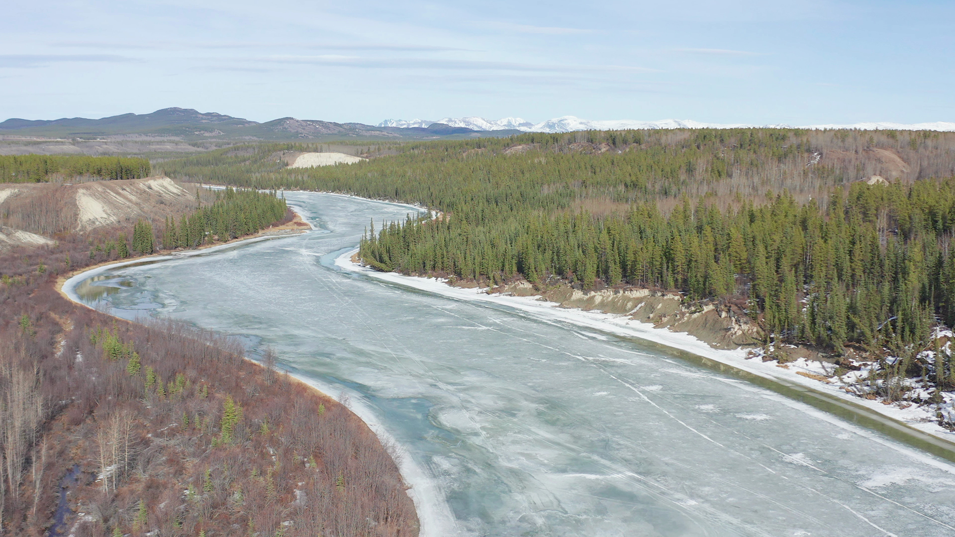 Ice on Takhini river