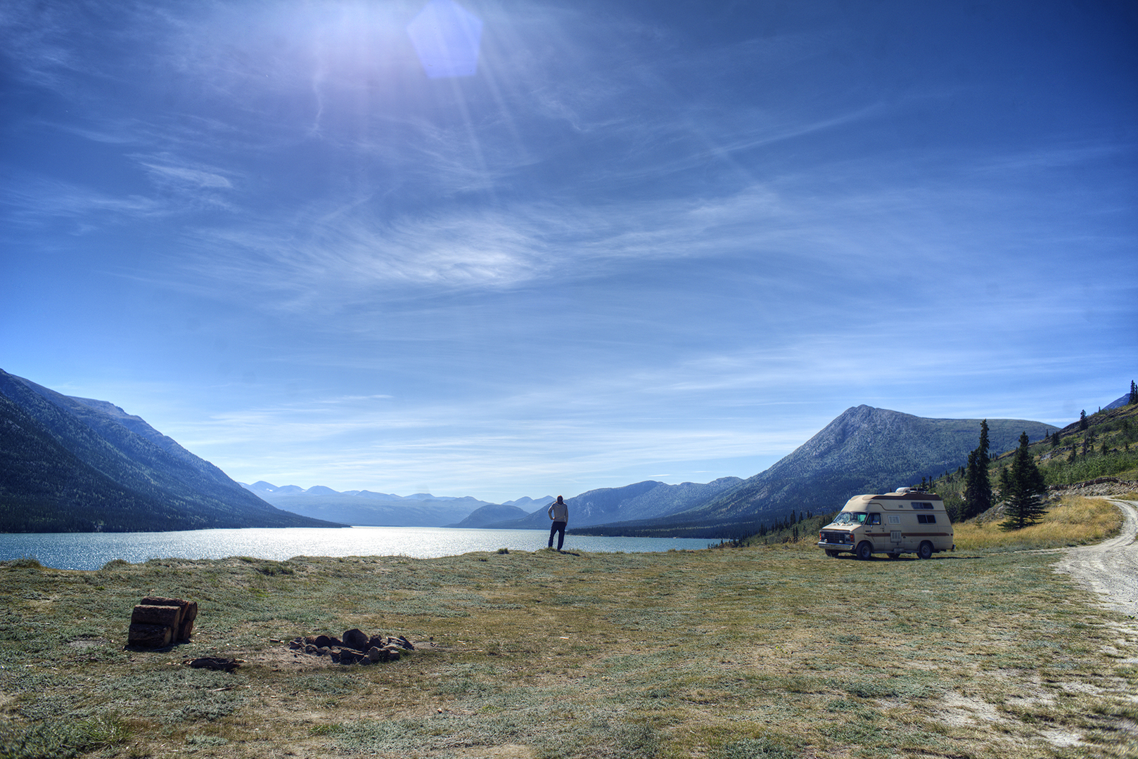 Kusawa Lake overview